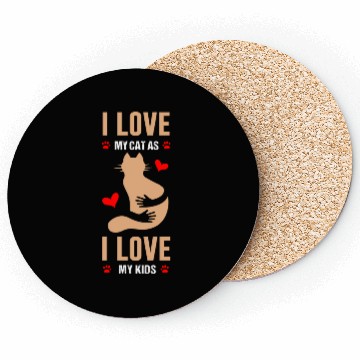 Discover Cat I Love My Cat Coasters