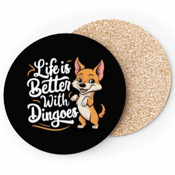 Discover Wild Dog Australian Dingo Coasters
