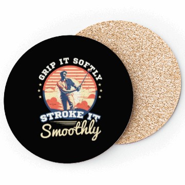 Discover 4th Of July Golf Grip Softly Stroke Smoothly Coasters