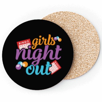 Discover Girls Night Out Bingo Player Bingo Coasters