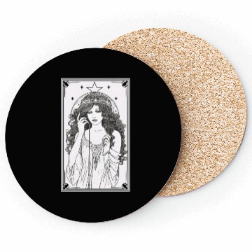 Discover Tarot Card Astrology Occult Mystical Coasters