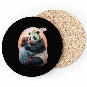 Discover Panda Embrace Coasters