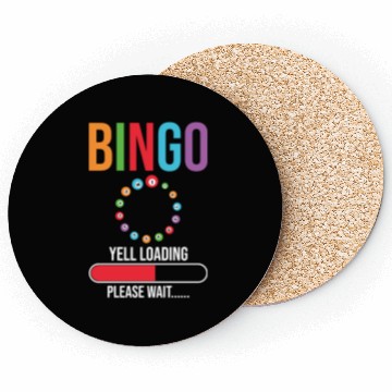 Discover Funny Bingo Yell loading Bingo night Coasters