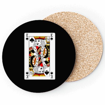 Discover King of Spades Playing Card Coasters