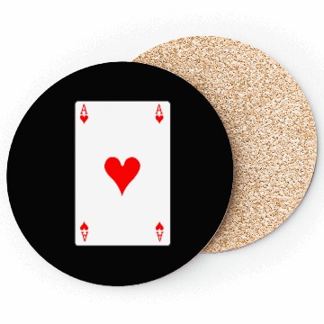 Discover Hearts Playing Card Coasters