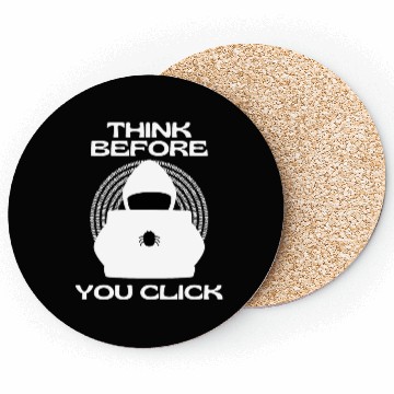 Discover Think Before You Click Cyber Awareness Security Coasters