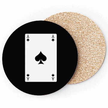 Discover Spades Ace playing card Coasters