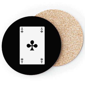 Discover Clover Playing card ace Coasters