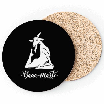 Discover Baaa-Maste Goat Yoga Pose Serenity Coasters