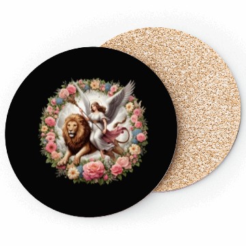 Discover Angel on a lion Coasters