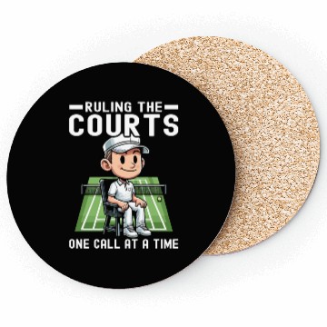 Discover Tennis Umpire Ref Sports Game Official Referee Coasters