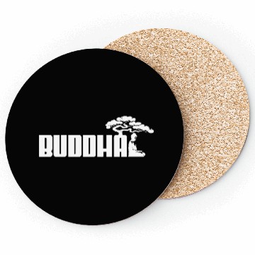 Discover Buddha Sport Logo White Coasters