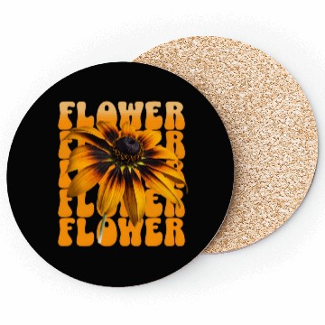 Discover Bold Sunflower in a Pop Art Frame Coasters