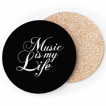 Discover Music Is My Life Party Club Concert Sound Love Coasters