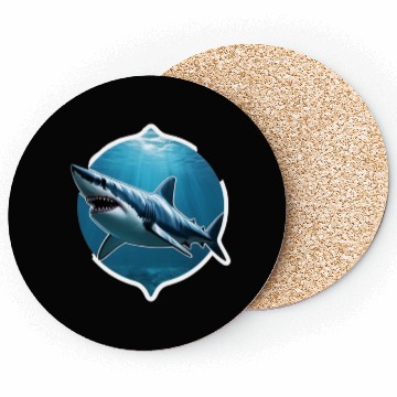 Discover Shark 3d Illusion Coasters