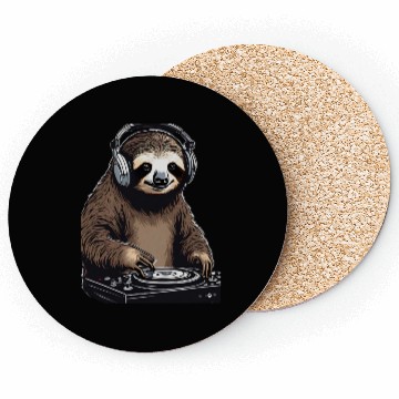 Discover Sloth DJ Coasters
