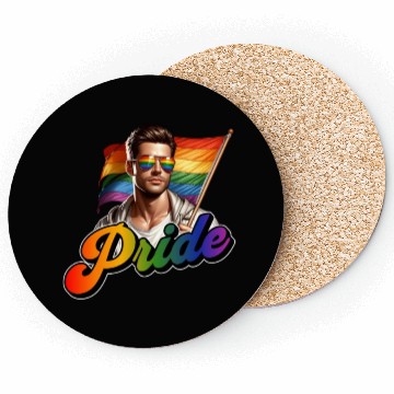 Discover Pride Gay CSD Love LGBTQ+ Colors of Rainbow fun Coasters