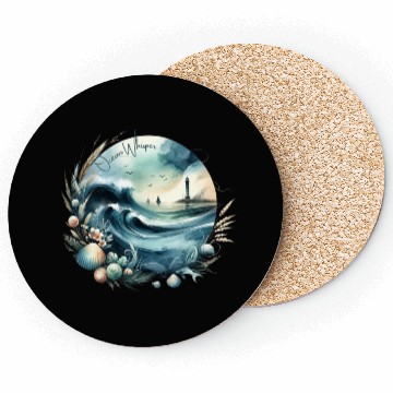 Discover Ocean Whisper: Serene Seascape Art Coasters