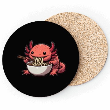 Discover Ramen time for the axolotl Coasters