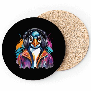 Discover Penguin in a helmet Coasters