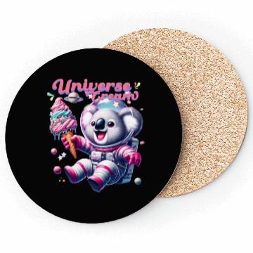 Discover Cosmic Ice Cream Delight Coasters