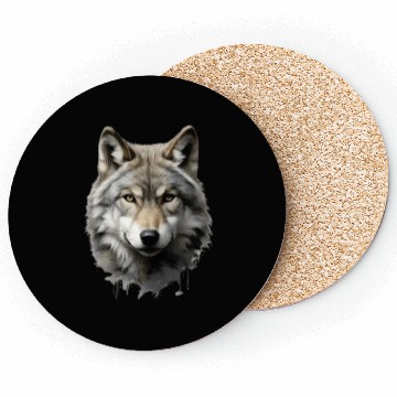 Discover Wolf Gradient Ombre Coasters
