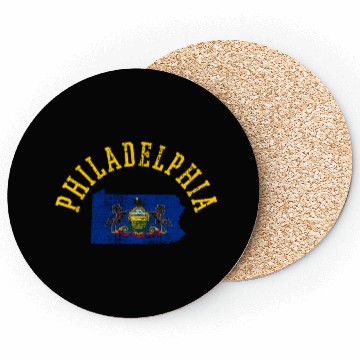 Discover Embrace Your Inner Patriot: Philadelphia USA Flag Coasters