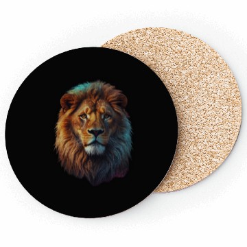 Discover Geometric Lion Galaxy Collection Coasters
