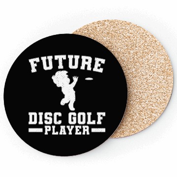 Discover Future disc golf Player Baby Disc Golf Player Coasters