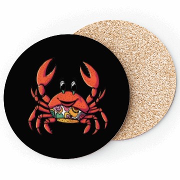 Discover Retro Cartoon Crab Coasters