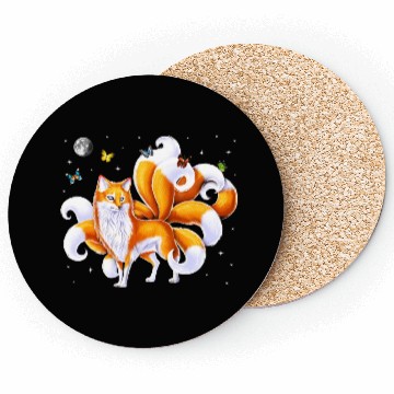 Discover Japanese Kitsune Fox Coasters