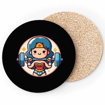 Discover gym girl exercise Coasters