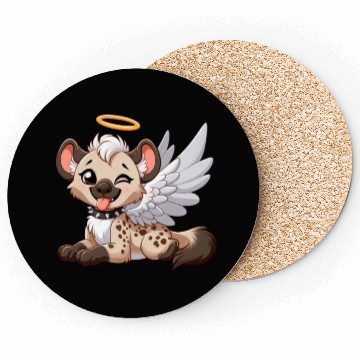 Discover Hyena angel wings halo fantasy Coasters