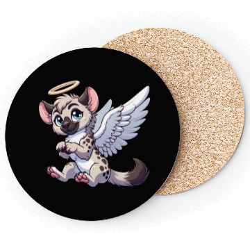 Discover Hyena angel wings halo Coasters