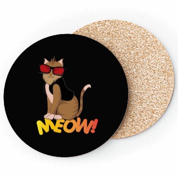 Discover Cat Pose Meow! Coasters