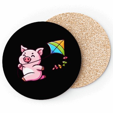 Discover Playful Piglet: Kite-Flying Joy Coasters