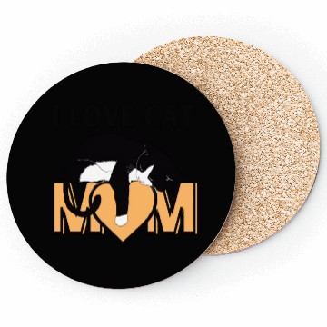 Discover I Love Cat Mom Cats Lover Coasters