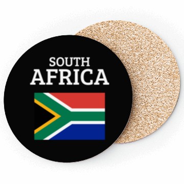 Discover South Africa Bold Flag Colors Pride Statement Coasters