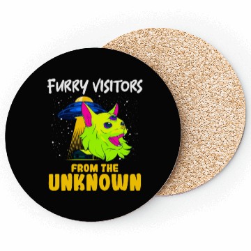Discover Cat Alien, Aliens, UFO, UAP, Space Unknown Flight Coasters