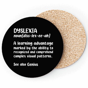 Discover Dyslexia Noun Definition Dyslexia Apraxia Coasters