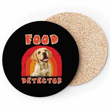 Discover Labrador Lovers FOOD DETECTOR Funny Labrador Coasters