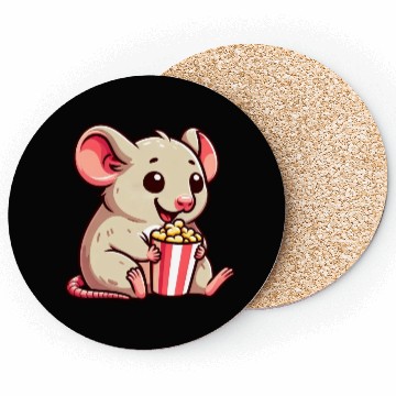 Discover Mouse Rat Cinema Night Popcorn Movie Coasters