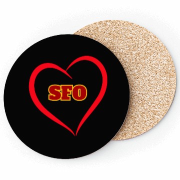 Discover SFO - San Francisco call letters Coasters