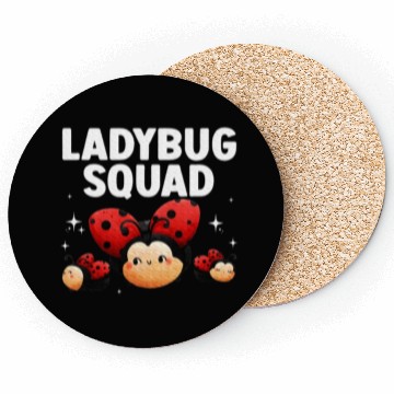 Discover Cute Ladybug Squad Art Insect Ladybug Lover Coasters
