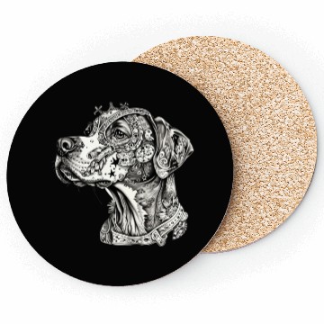 Discover Cancer Hunting Dog Coasters
