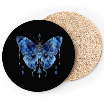 Discover Watercolor Celestial Butterfly Coasters
