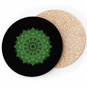 Discover Mandala for Heart Chakra Zunaria Pattern Coasters