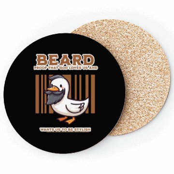 Discover Beautiful Beard Duck Coasters