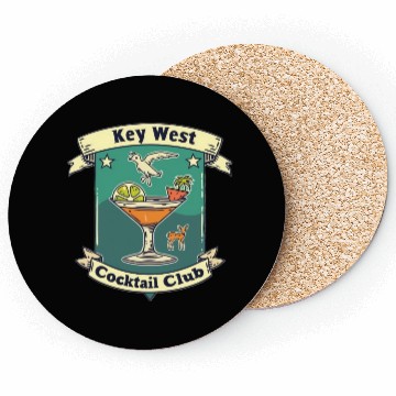 Discover Key West Cocktail Club Coasters