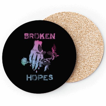 Discover Explore Broken Hopes Artistic Unique Imagery Coasters